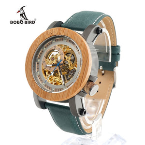 BOBO BIRD Gear Men Watches Luxury Brand